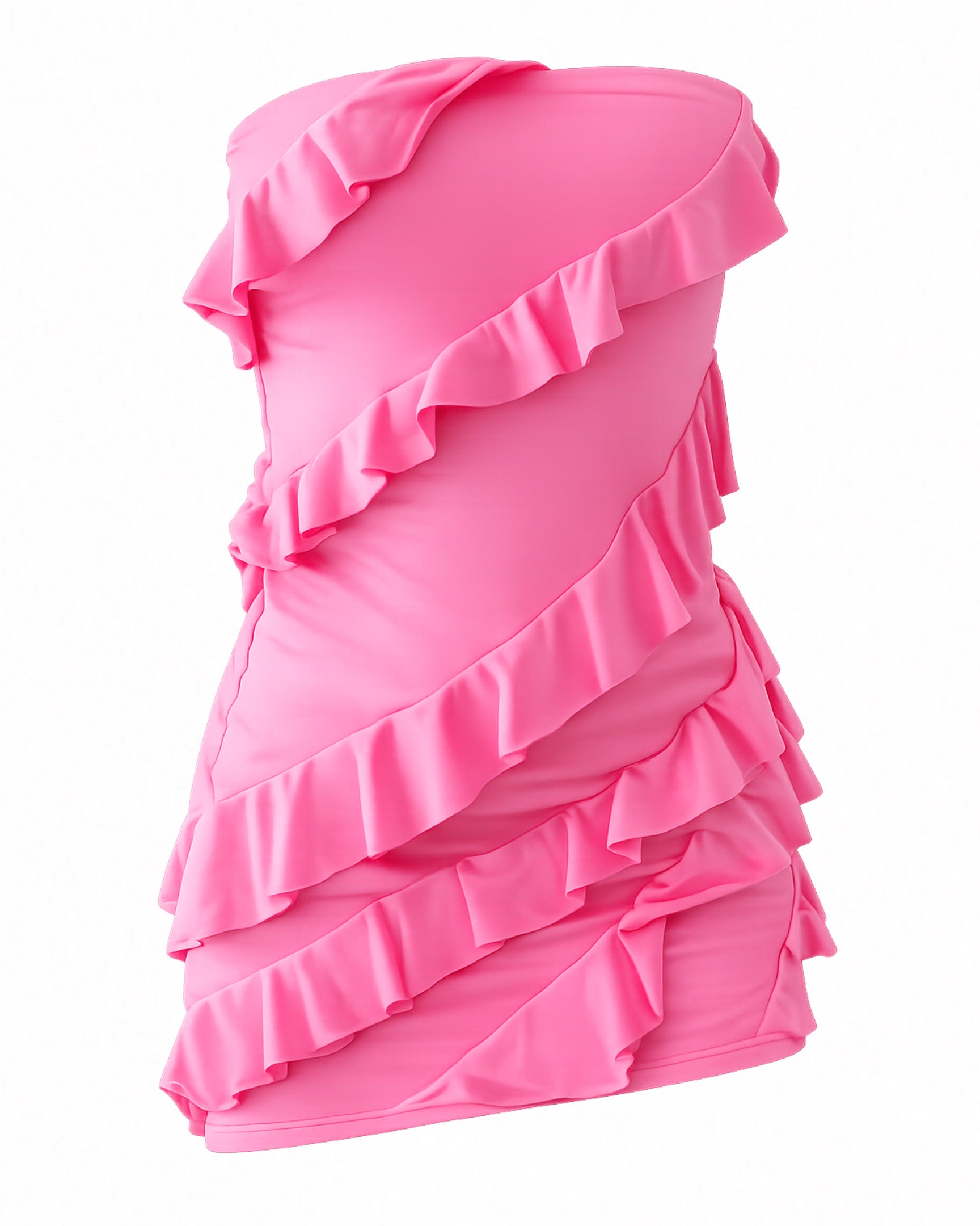 Pink mini dress